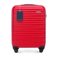 Walizki - Mała walizka z ABS - u i identyfikator z logo WITTCHEN czerwona - miniaturka - grafika 1