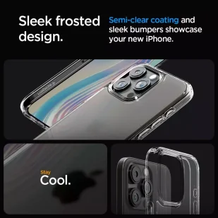 Etui Spigen Ultra Hybrid do Apple iPhone 15 Pro Frost Clear - Etui i futerały do telefonów Etui Spigen Ultra Hybrid do Apple iPhone 15 Pro Frost Clear - Etui i futerały do telefonów - miniaturka - grafika 8