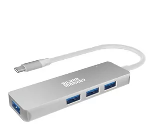 Silver Monkey USB-C 4x USB 3.0 (Silver) - Huby USB - miniaturka - grafika 1