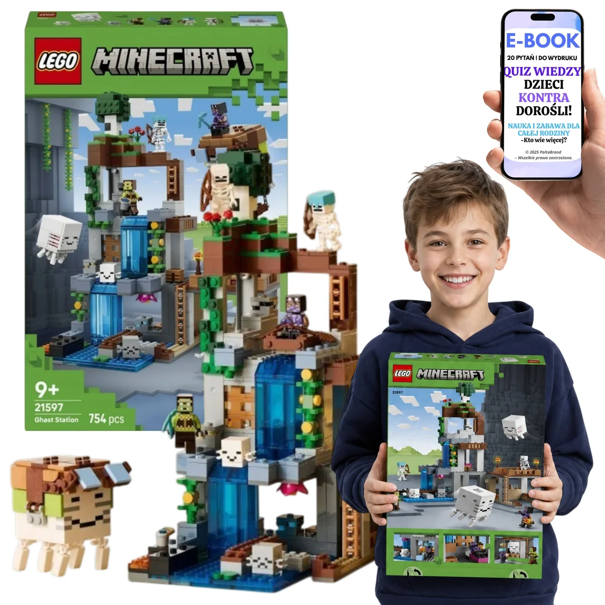 LEGO MINECRAFT Stacja Ghasta Na Mikołajki i Boże Narodzenie 21597 Dla Dziecka LEGO MINECRAFT