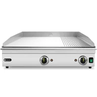 Piece, kotły  i płyty grzejne gastronomiczne - Grill elektryczny płyta grillowa gładka ryflowana 697 x 474 mm 3500 W - miniaturka - grafika 1