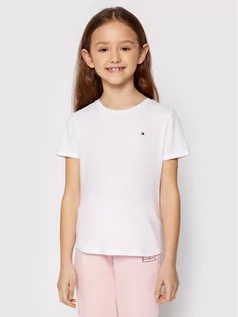 Koszulki dla chłopców - Tommy Hilfiger T-Shirt Essential KG0KG06174 M Biały Regular Fit - grafika 1
