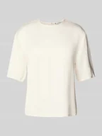 Bluzki damskie - Bluzka o kroju relaxed fit z satyny - miniaturka - grafika 1