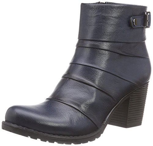 Andrea Conti 0380546 damskie kozaki z krótką cholewką, niebieski - Blau 168-40 EU