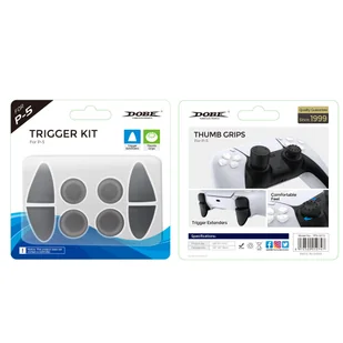 Dobe zestaw nakładek do kontrolera PS5 czarny (TP5-0513) - Akcesoria do Playstation - miniaturka - grafika 5