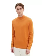 Swetry męskie - TOM TAILOR sweter męski, 32243 – Tomato Cream Orange, S - miniaturka - grafika 1