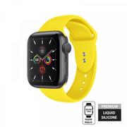 Akcesoria do zegarków - CRONG Pasek Liquid do Apple Watch 42/44/45 mm (żółty) - miniaturka - grafika 1