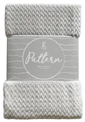 Koce - Koc Pattern gruby nowoczesny 150x200 jasny szary - miniaturka - grafika 1