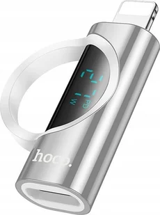 Adapter USB Hoco HOCO adapter Lightning męski do Typ C żeński z wyświetlaczem 2,4A 27W UA32B srebrny - Adaptery i przejściówki - miniaturka - grafika 1