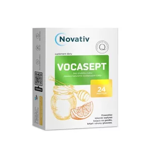 Novativ Vocasept, 24past. do ssania - Witaminy i minerały - miniaturka - grafika 1