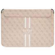 Plecaki - Guess Sleeve GUCS14P4RPSP 14" różowy/ pink 4G Printed Stripes - miniaturka - grafika 1