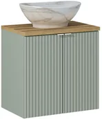 Meble łazienkowe - Zestaw meblowy 60cm z blatem i umywalką nablatową Pati - miniaturka - grafika 1