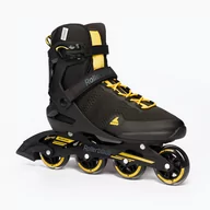 Rolki - Rolki męskie Rollerblade Spark 80 black/saffron yellow - miniaturka - grafika 1