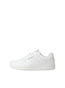 JACK & JONES Męskie sneakersy niskie, biały, 46 EU - Sneakersy męskie - miniaturka - grafika 1