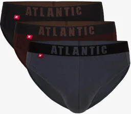 Slipy męskie Atlantic sport 3MP-094/02 czekoladowe - Majtki męskie - miniaturka - grafika 1