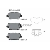Klocki hamulcowe - Klocki hamulcowe - komplet TEXTAR 2295301 - miniaturka - grafika 1