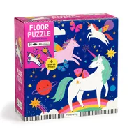 Układanki dla dzieci - Mudpuppy Puzzle podłogowe z unikalnymi kształtami 25 el. Magiczne jednorożce - miniaturka - grafika 1