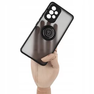 Bizon Etui Case Hybrid Ring do Galaxy A53 5G czarne - Etui i futerały do telefonów - miniaturka - grafika 1
