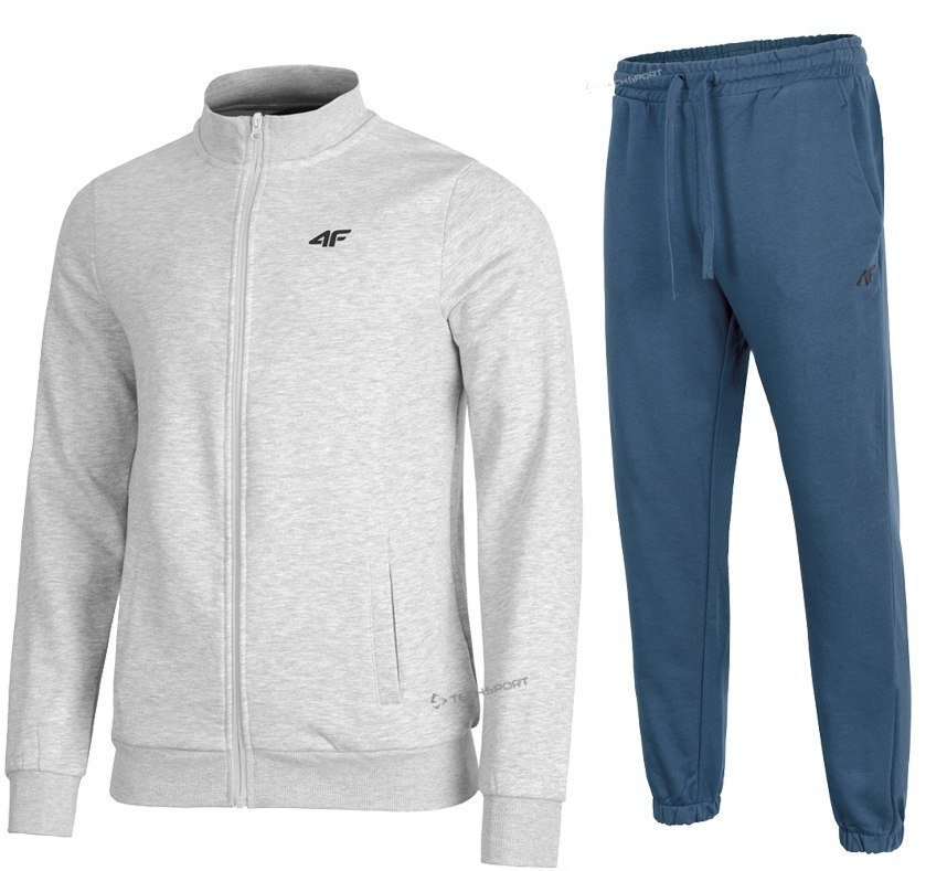 4F OCIEPLANY MÄSKI DRES BAWEĹNA KOMPLET BLUZA SPODNIE / rozm M