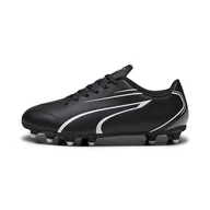 Piłka nożna - PUMA Unisex dziecięce buty piłkarskie Vitoria Fg/Ag Jr, Czarna puma bia?a puma, 43 EU - miniaturka - grafika 1