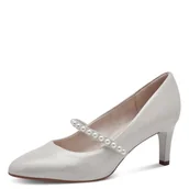 Czółenka - Tamaris Damskie czółenka 1-22424-44, srebrne, rozmiar 38 EU, srebro, 38 EU - miniaturka - grafika 1