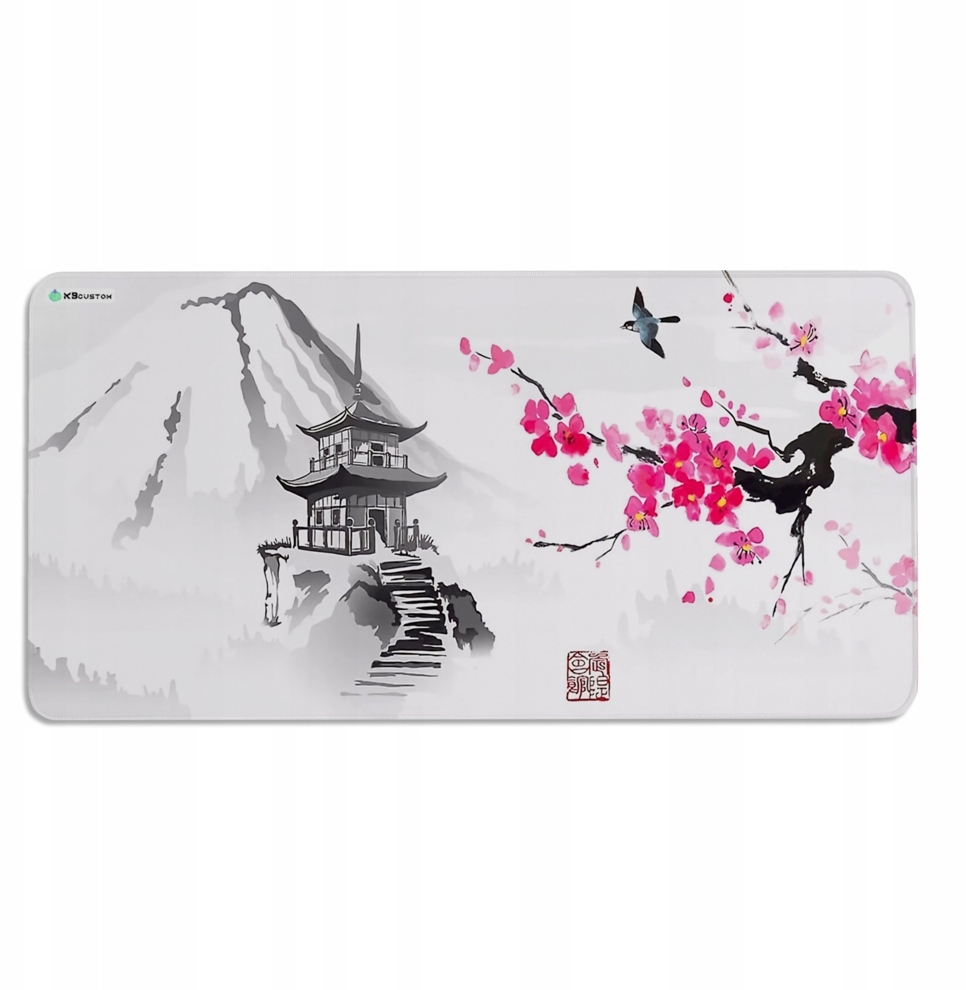 Podkładka KBcustom DUŻA PODKŁADKA MATA POD MYSZKĘ MYSZ 100x50 XXXL KBcustom Biurko Flower 72