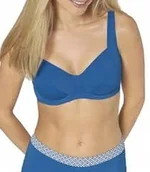 Stroje kąpielowe - TRIUMPG biustonosz kąpielowy góra bikini Mix&Match niebieski rozmiar 38E - miniaturka - grafika 1