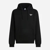 Bluzy męskie - Bluza z kapturem męska Reebok Noah Small Logo Hoody 100240570 2XL Czarna (1200175334859). Bluzy z kapturem męskie - miniaturka - grafika 1