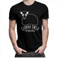 Koszulki męskie - Czarna owca w rodzinie - męska koszulka z nadrukiem 9704 - miniaturka - grafika 1