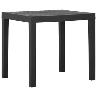 vidaXL Lumarko Stolik ogrodowy, szary, 79 x 65 x 72 cm, plastikowy! 315843 - Stoły ogrodowe - miniaturka - grafika 1