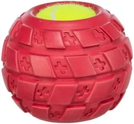 Zabawki dla psów - Pi�ka z bie�nikiem, zabawka, dla psa, guma naturalna, 7,5 cm, z d�wi�kiem - miniaturka - grafika 1