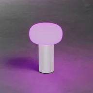 Lampy ogrodowe - Konstsmide Stołowa LED Antibes, IP54, akumulator, RGBW, biała - miniaturka - grafika 1