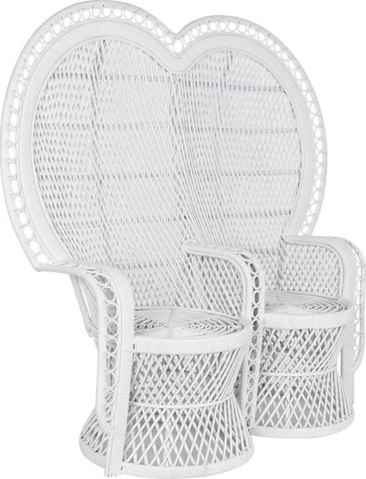 DKD Home Decor Fotel ogrodowy DKD Home Decor Biały 188 x 50 x 140 cm 154 x 70 x 144 cm 15700 x 68 x 145,5 cm