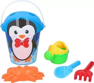 Zestaw wiaderko do piaskownicy piasku EDDY TOYS 29cm 5el - Zabawki do piasku - miniaturka - grafika 1