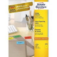 Etykiety do drukarek - Zweckform Etykiety trwałe kolorowe 210 x 297 mm, 100 etykiet A4, żółte ZW010 - miniaturka - grafika 1