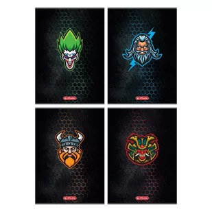 Herlitz Zeszyt A4/60K kratka Game Avatars (5szt) - - Zeszyty szkolne - miniaturka - grafika 1