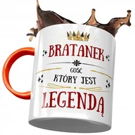 Kubki - Kubek Pomarańczowy Dla Bratanka Idealny Na Prezent z Nadrukiem ze Zdjęciem + Opakowanie na prezent (wzór 02) - miniaturka - grafika 1