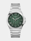 Zegarki męskie - GUESS M Analogowy Zegarek Ze Stali Srebrny, Rozmiar T/U - miniaturka - grafika 1