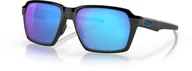 Okulary przeciwsłoneczne - Oakley Okulary przeciwsłoneczne PARLAY Steel/Prizm Sapphire Polarized OO4143-05 - miniaturka - grafika 1