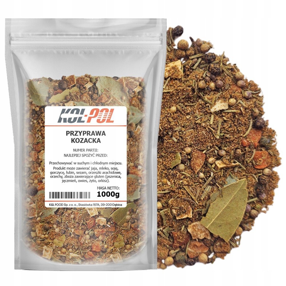 PRZYPRAWA KOZACKA 1kg Aromatyczna mieszanka ziół do mięs grilla Kol-Pol