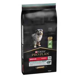 Purina Pro Plan Optidigest Sensitive Digestion Puppy Medium Lamb 12 kg - Sucha karma dla psów - miniaturka - grafika 1