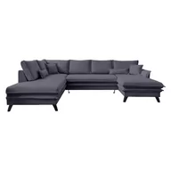 Narożniki - Antracytowa rozkładana sofa w kształcie litery "U" Miuform Charming Charlie, lewostronna - miniaturka - grafika 1