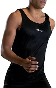 ASIOKA Męska koszulka Tiber, czarny/biały, L - Koszulki sportowe męskie - miniaturka - grafika 1