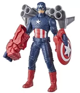 Figurki dla dzieci - Hasbro Marvel Figurka Captain America z tarczą i bronią F0775 - miniaturka - grafika 1