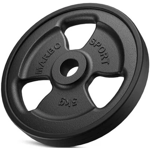 Obciążenie żeliwne gumowane 5kg Marbo Sport - Obciążenia - miniaturka - grafika 1