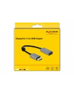 Kable komputerowe i do monitorów - Kabel adapter Delock DisplayPort 1.4 - HDMI M/F 0,2m szary 4K 60Hz - miniaturka - grafika 1