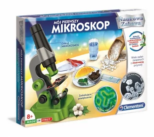 Clementoni Zestaw naukowy Mikroskop 50071 - Zabawki kreatywne - miniaturka - grafika 1