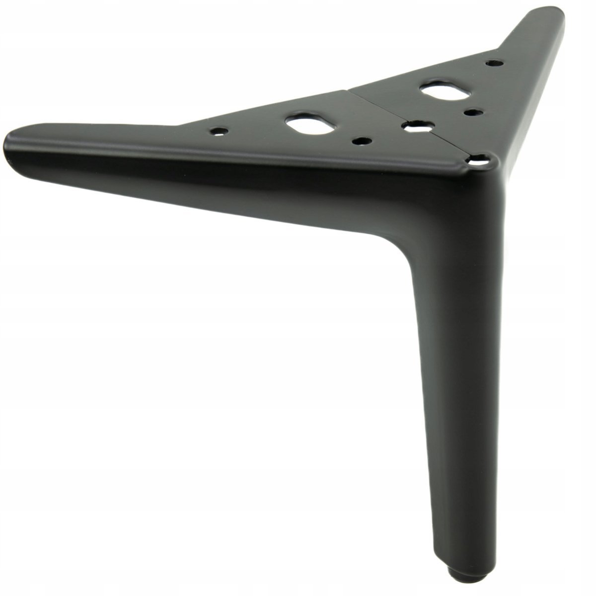 Nóżka metalowa Kotwica Elegant czarny mat 15 cm noga do sof komód puf