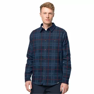 Koszule męskie - Męska koszula flanelowa CABIN VIEW SHIRT M night blue checks - grafika 1