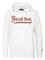 Bluzy dla dziewczynek - Petrol Industries Boys Sweater Hooded Print Bluza dziecięca, Dusty White, 12 lat - miniaturka - grafika 1